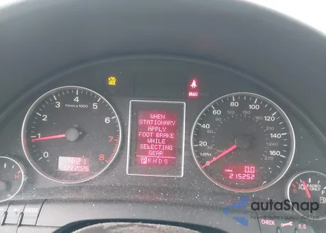 2007 Audi A4 2.0T z USA, uszkodzony, nr VIN WAUDF78E07A262823